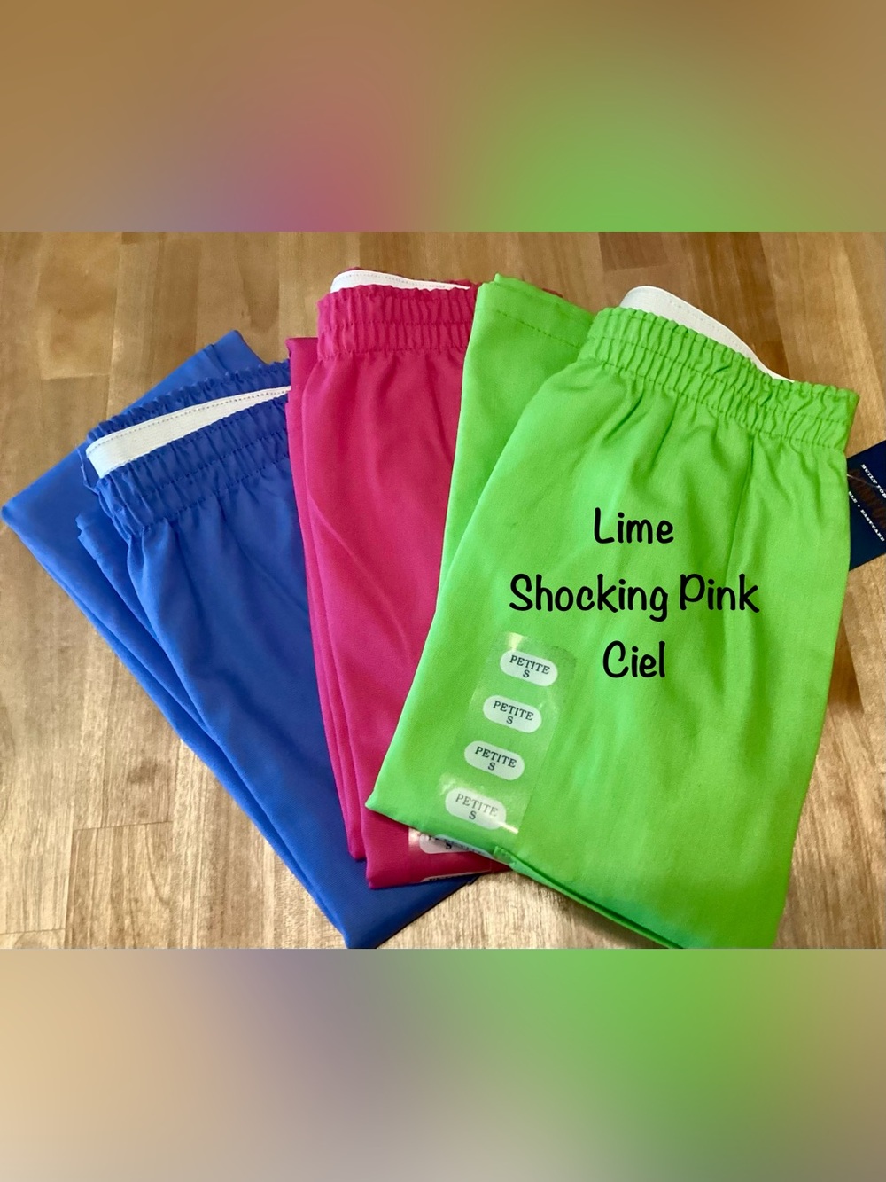 3 Pair Cherokee Workwear Scrub Pants 4200 Small Petite